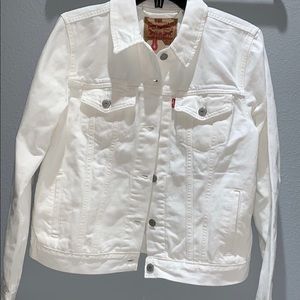 White Jean Jacket. Never Worn. NWT.